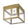 Livex Lighting Nyack 2 - Light Flush Mount in  Antique Brass - 2 of 4