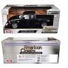 2001 Ford F-150 XLT Flareside Supercab Truck Matt Black w/White Interior "American Classics" 1/24 Die Cast Model Car by Motormax - 3 of 3