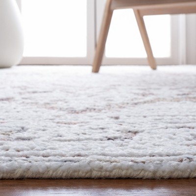 Ivory Elegance 59'' Hand-Tufted Wool and Cotton Area Rug