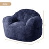 Large Bean Bag Chair for Kids Adults, Living Room Furniture Beanbag Couch Sofa, Soft Fluffy Faux Fur Bean Bag Lazy Sofa for Gaming Reading - 3 of 4