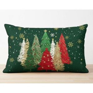 LISM 12 x 20 Inch Christmas Trees Pillowcases,Throw Pillow Cover Holiday Decoration 1 Pack - 1 of 4