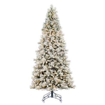 Vickerman Artificial Flocked Jackson Pine Christmas Tree