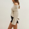 Anna-Kaci Women's Off-Shoulder Ribbed Knit Sweater Top with Foldover Neckline and Soft Relaxed Fit for a Chic Textured Look - 4 of 4