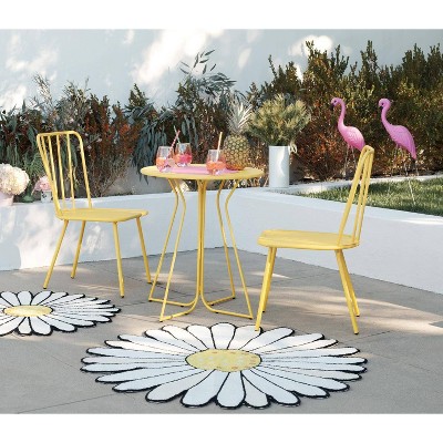 Набор для бистро Heidi 3шт в помещении и на открытом воздухе - Желтый - Novogratz 15690₽