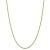 Black Bow Jewelry 2.25mm 10k Yellow Gold Diamond Cut Solid Rope Chain Necklace - 3 of 4