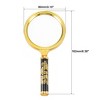 Unique Bargains 10X Metal Handle Magnifying Glass for Book Stamps Repair - 3 of 4