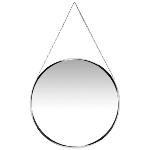 Wall Mirror Silver Round Mirrors for Wall Decor,17