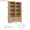 Living Room 72 in Tall Bookcase, Bookcase and Bookshelves w/ Storage, Large Freestanding Display Storage Shelves, Modern Book Shelf Organizer - 2 of 4