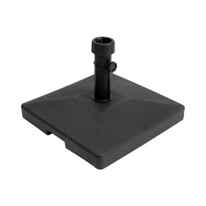 WestinTrends Square Heavy Duty Concrete Outdoor Patio Market Umbrella Base, Black - 1 of 4