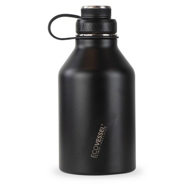 EcoVessel 12oz Reusable Plastic Kids' Water Bottle with Straw - Camping