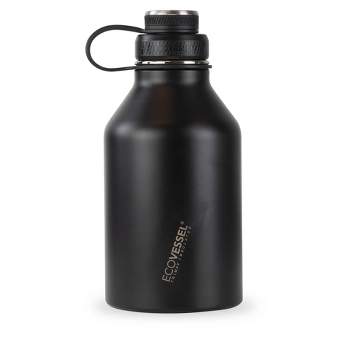 EcoVessel Summit, Insulated Stainless Steel Water Bottle with Straw and Handle Flip Top Lid with Silicone Bottle Bumper Metal Water Bottle 24 oz (