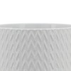 Gulches 8" Diamond Grooved Ceramic Planter with Drainage Hole and Stand - 8x8x7 Size, Fit for Any Hall, Bedroom, Florist etc. - 4 of 4
