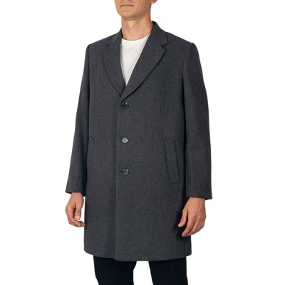 Alpine Swiss Luke Mens 3 Button Tailored Wool 37" Walker Car Coat