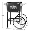 Great Northern Popcorn 8 oz. Vintage Replacement Cart with Shelf, Push Handle and Bicycle-Style Wheels for Lincoln Style Popcorn Machines - Black - 3 of 3