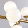 Ludomide Mid Century Modern Sputnik Chandelier - 16-Light Brass Gold Globe Ceiling Light for Dining Room/Kitchen Island/Living Room - 4 of 4