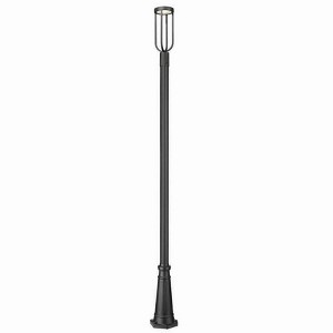 Z-Lite Leland 1 - Light Post Light in  Sand Black - 1 of 4