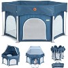 BabyBond Baby Playpen with Canopy, Portable Baby Playard for Outdoor and Indoor, 53"x53" Wide - 3 of 4