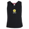 5 More Minutes Girl's Smiley Tank Top and Shorts Sleep Set - 2 of 4