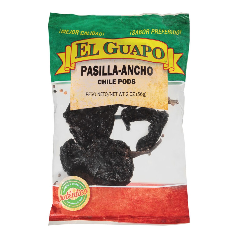 El Guapo Whole Pasilla Chile - 2oz