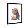15" x 21" Storyteller Bear Animals Framed Art Print - Wynwood Studio: Modern Decor, Baby Animals Theme, Digital Art, Black Frame - 2 of 4