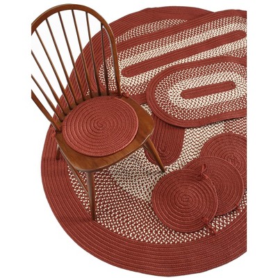 Colonial Mills Bellamy 7 Piece Set - Red 7 Piece Set Oval Rug Indoor/Outdoor 100% Polypropylene
