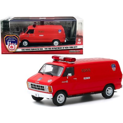 1983 Dodge Ram B250 Van Red "Fire Department City of New York" (FDNY) 1/43 Diecast Model by Greenlight