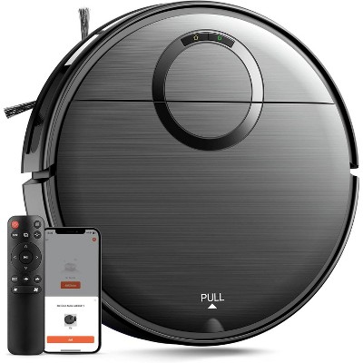 Teendow Robot Vacuum and Mop Combo, App/Alexa, 3000PA Robotic Vacuum with WiFi/Bluetooth, Self-Charging Ideal for Pet Hair, Black