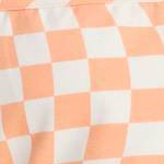Peach Orange Checkered