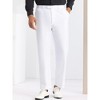 Lars Amadeus Men's Regular Fit Flat Front Chino Business Wedding Suit Pants - 2 of 4