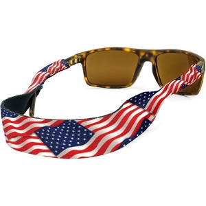 Croakies XL Croakies Eyewear Retainer, USA Flag|Made in USA|Made of durable woven Climbing rope - 1 of 3