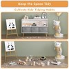 LIVAREEmlen Bookcase with Collapsible Fabric Drawers, Children's Book Display, Toy Storage Cabinet Organizer - 3 of 4