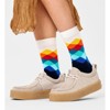 Happy Socks Adult Men and Women Crew Faded Diamond Socks in sustainable materials - Pair of socks in Color Navy - 3 of 4