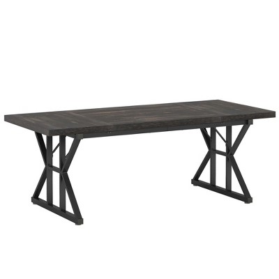 NicBex 70.86" Rectangle Dining Table Modern Center Table with Wood Tabletop for Living Room & Office