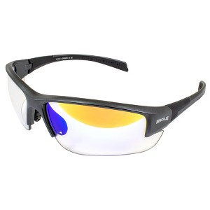 Global Vision Eyewear Hercules 7 24 Safety Cycling & Tennis Glasses with Blue Mirror to Smoke Sunlight Reactive Lenses - 1 of 4
