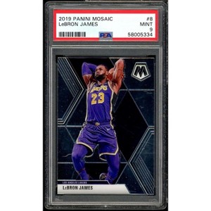 LeBron James Card 2020-21 Panini Mosaic #8 PSA 9 - 1 of 2