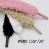 INSPIRE CHIC Flat Fuzzy Thick Shoelaces for Hiking, Sporting, Running 0.59'' Wide 2 Pairs - 4 of 4