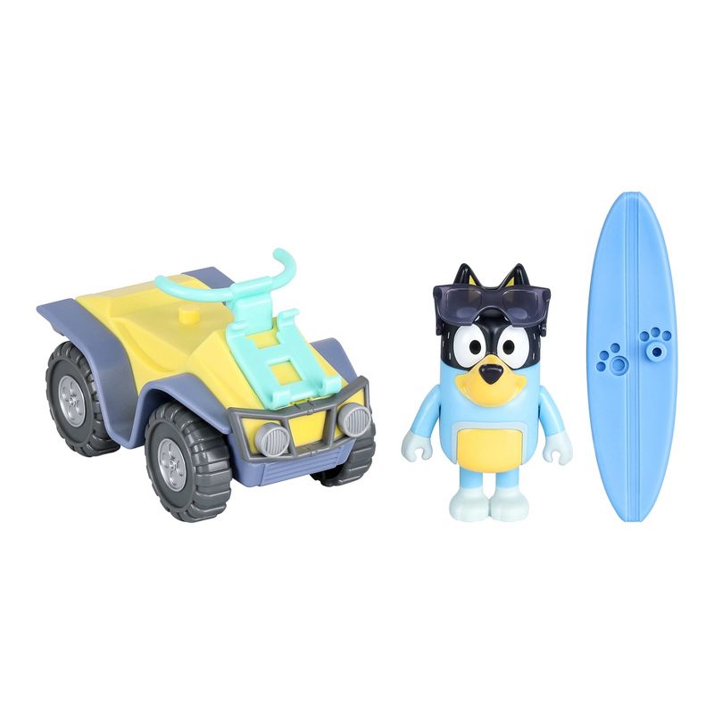 Bluey Beach Quad with Bandit Vehicle and Figure, 1 of 15