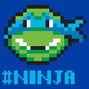 Men's Teenage Mutant Ninja Turtles Leonardo 8-Bit Face T-Shirt - image 2 of 4