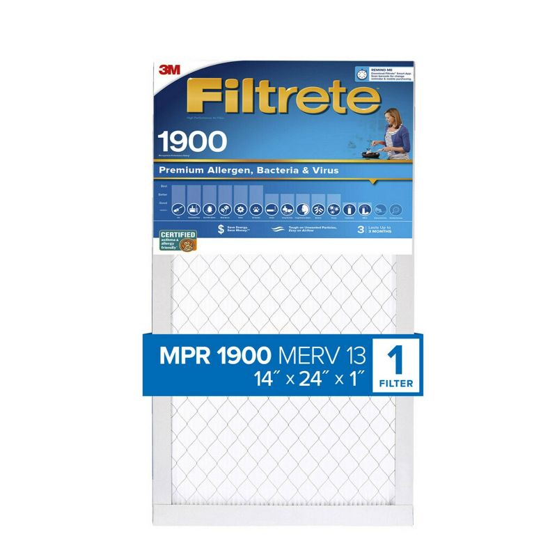 Filtrete Premium Allergen Bacteria and Virus Air Filter 1900 MPR, 3 of 9