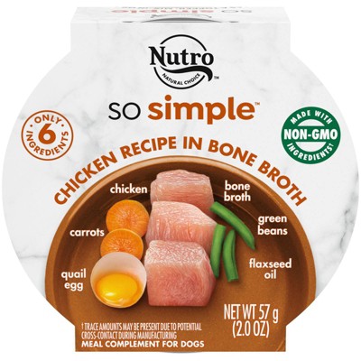 Photo 1 of [2 Pack] Nutro So Simple Bone Broth Wet Dog Food - 2oz