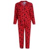 Mentally Exhausted Women's Love Button Down Long Sleeve Pajama Set - 2 of 4