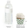 Big Dot of Happiness Sage Green Checkered Party - Decorations - Party Cupcake Wrappers - Set of 12 - 3 of 4