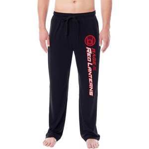 DC Comics Mens' Green Lantern Blackest Night Pajama Pants - All Corps - 1 of 3