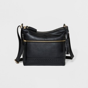 Great American Leather Hobo Handbag - Black, Women