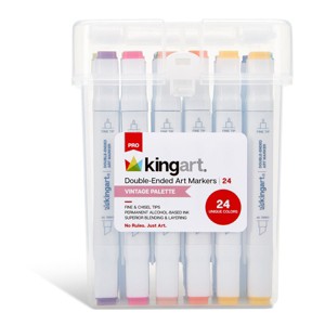 Double-Ended Alcohol Markers 24 Vintage Colors - 1 of 4