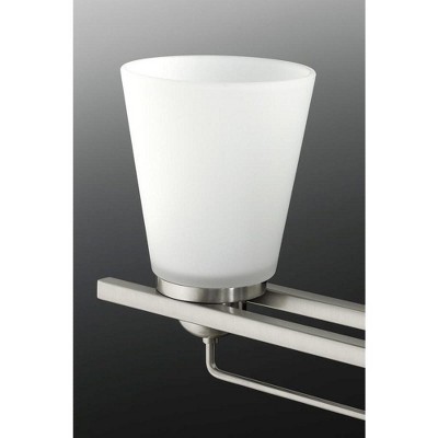 Polished Chrome 1-Light Wall Sconce with Etched Glass Shade