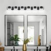 Dimmable LED Bathroom Vanity Light,Modern Black Acrylic Vanity Fixture Over Mirror,Wall Sconce for Bathroom/Bedroom - 4 of 4