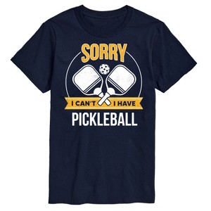 Men's - Instant Message - Sorry I Can't I Have Pickleball Short Sleeve Graphic T-Shirt - 1 of 4