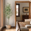 Garvee 5/6/7FT Olive Trees Artificial Indoor, Olive Tree Plants, Faux Olive Tree with Realistic Trunk, Leaves, Fruits for Home Office Decor - 2 of 4
