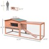 Akoasm 2-Layer Rabbit Hutch & Shelter With Slidable Tray,Detachable Run,For Indoor & Outdoor - 2 of 4